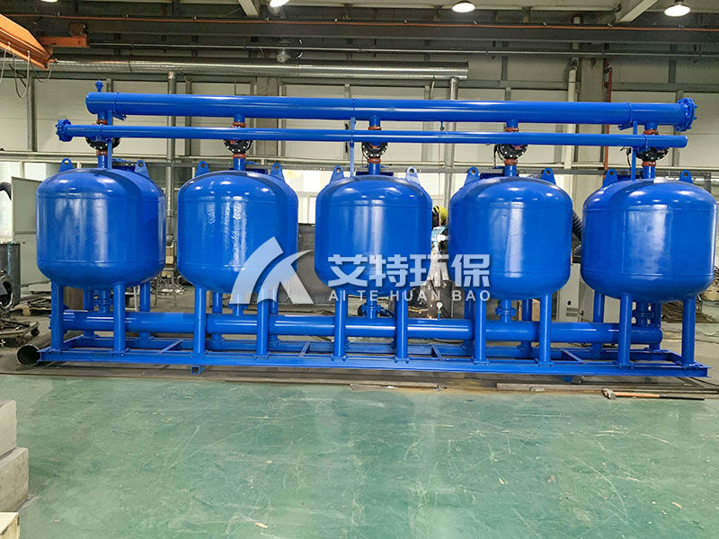 铁锂单元循环冷却水站：浅层砂过滤器提高水质、降低浊度