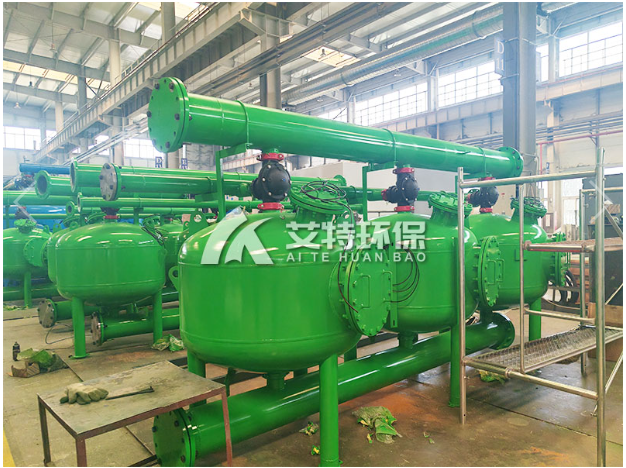 市政给水系统三罐并联浅层砂系统